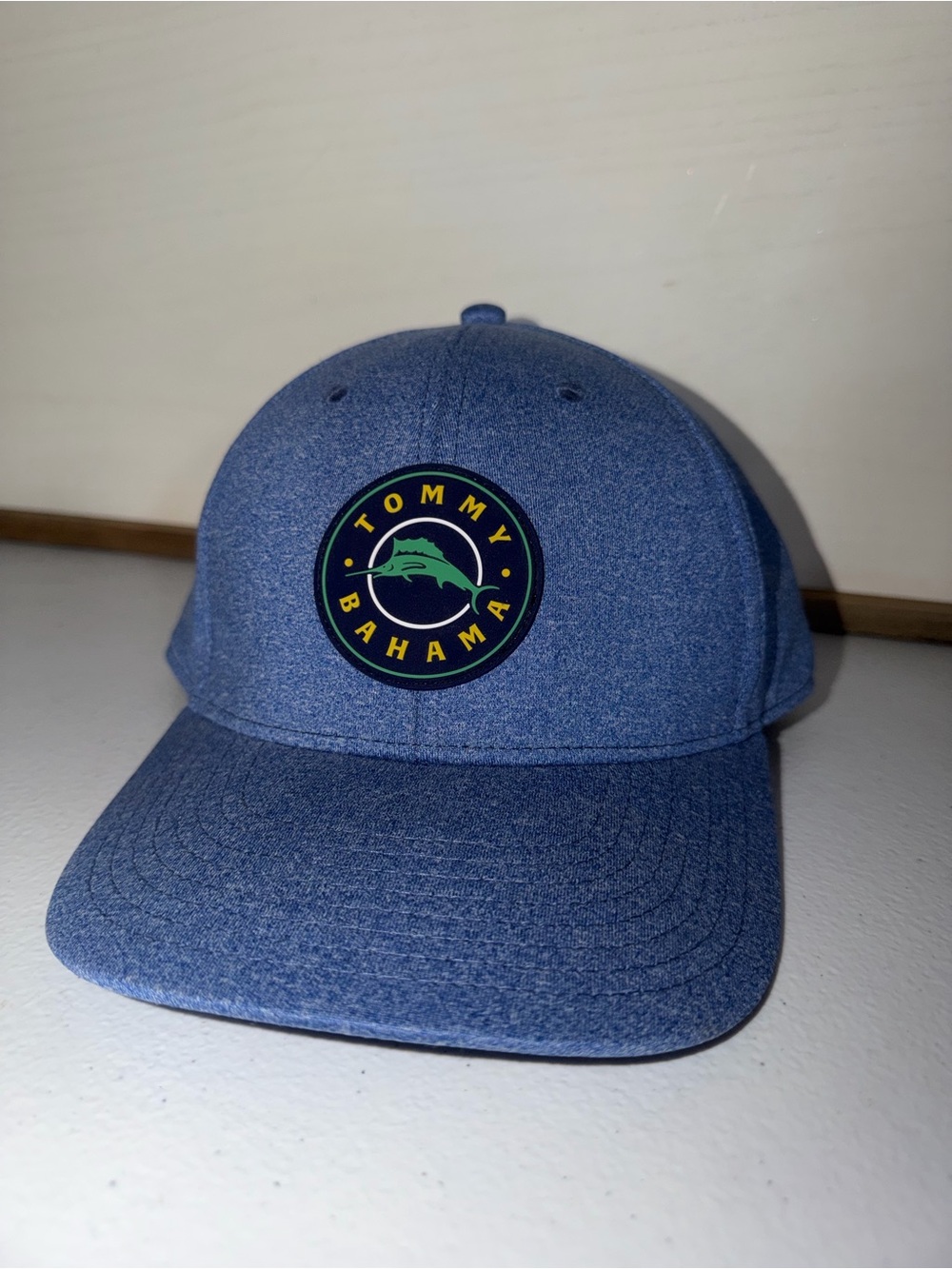 Tommy Bahama Men’s Blue Hat with Dolphin Patch